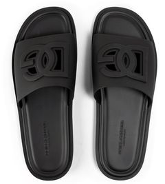 Dolce and Gabbana DG Rubber Cut Slide Sn63