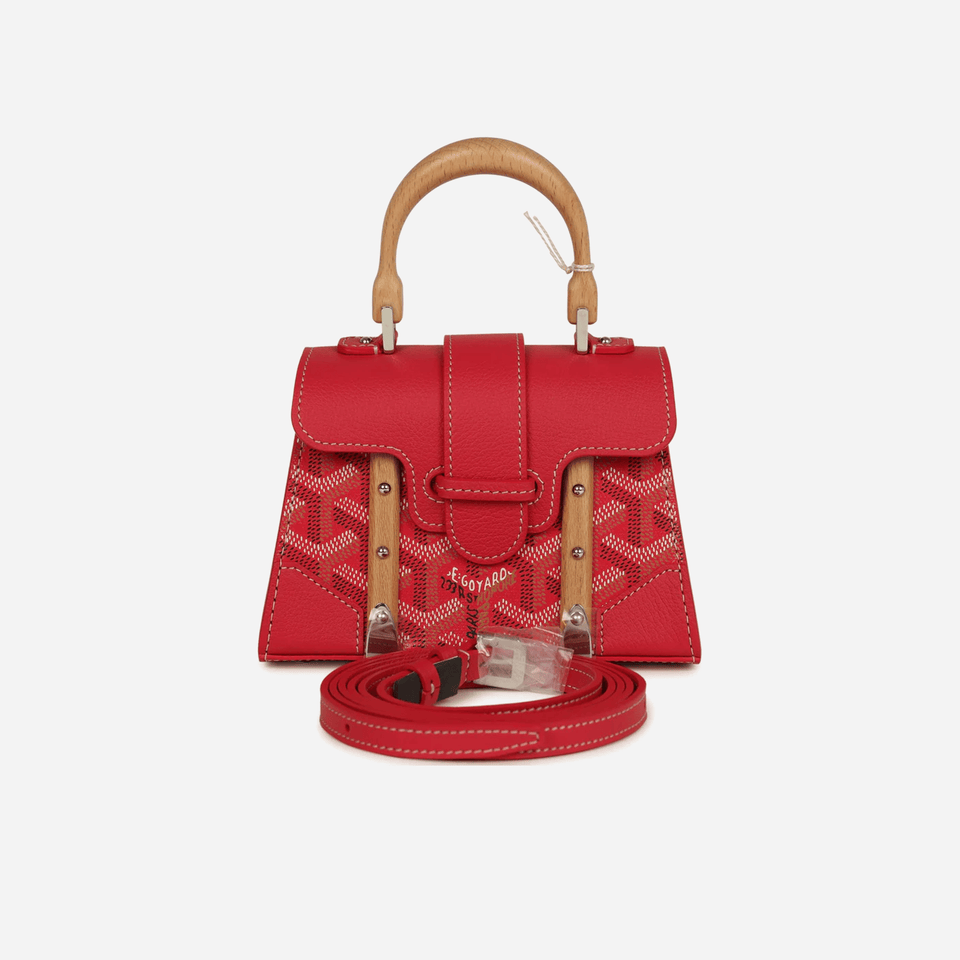 Goyard Goyardine Canvas Fuchsia Saigon Structure Nano Palladium Hardware