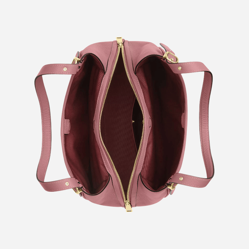 COACH Erin Shoulder Bag Pebbled Leather/Gold/Peony