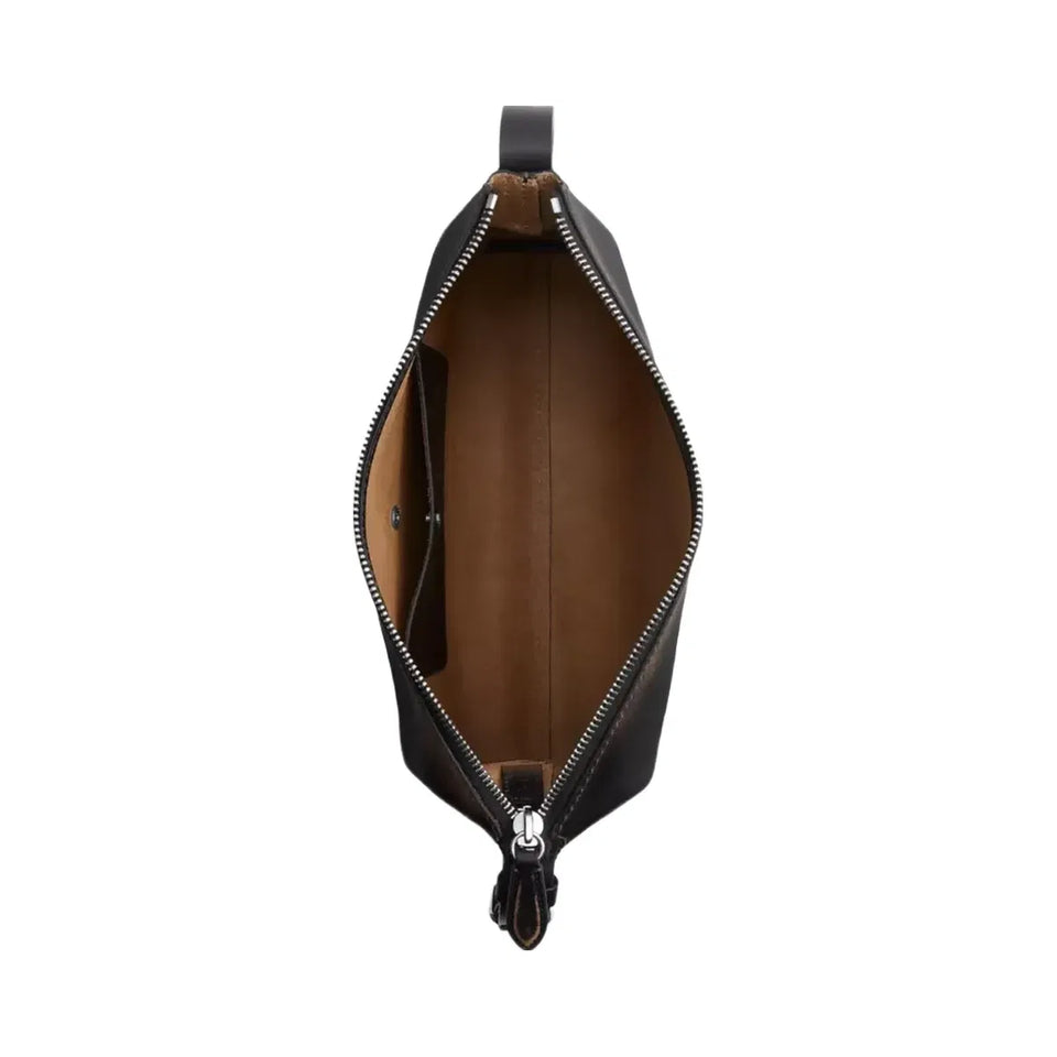 Coach Mott Messenger Bag 33 In Loved Leather in Black Light Tan