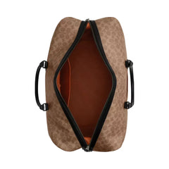 Coach Trekker Bag 52 In Signature Canvas Gunmetal Tan Black