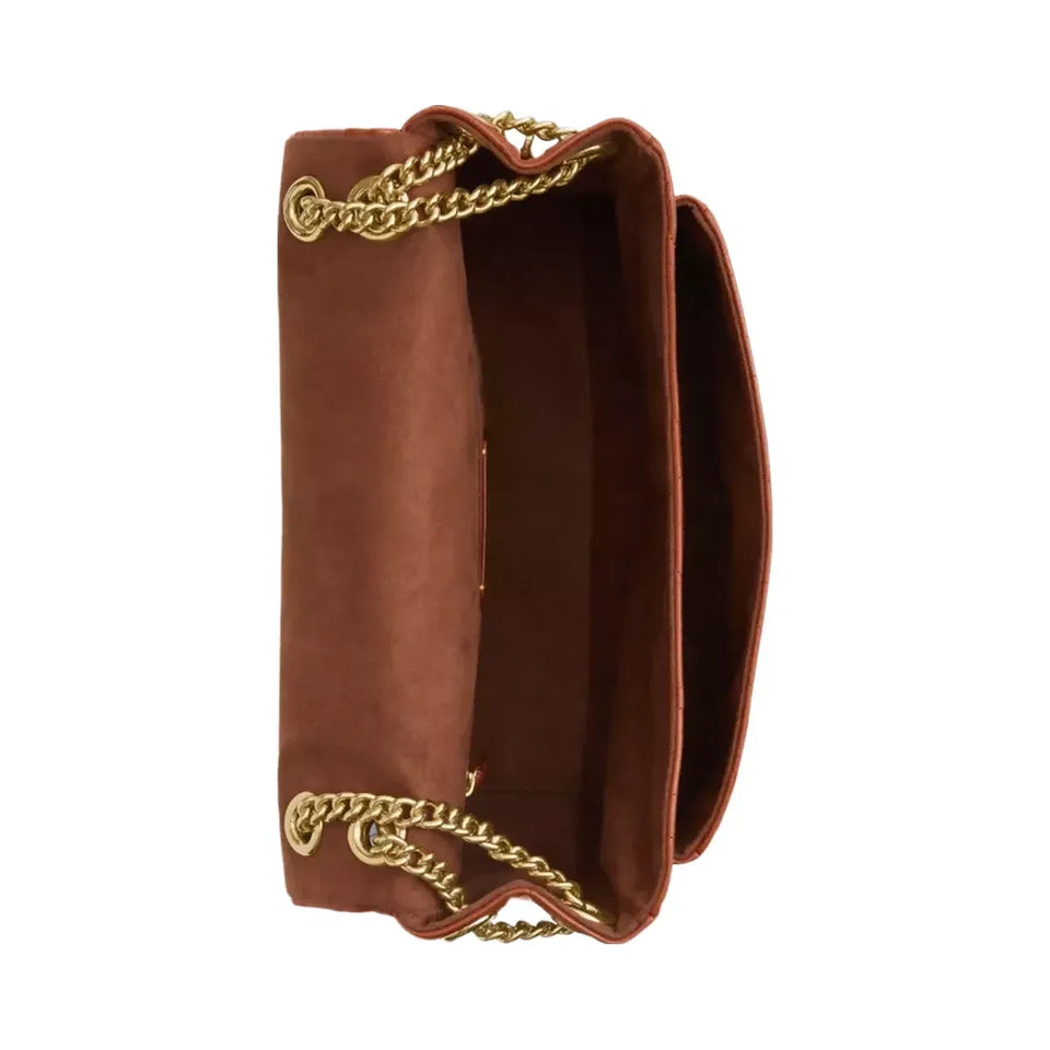 Coach Elodie Crossbody Bag With Quilting Gold Cinnamon