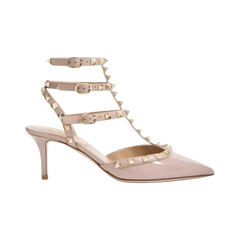 Valentino Rockstud Caged Pump 65mm Poudre