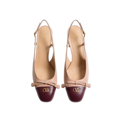 Valentino Valet Du Roi Kid Slingback Pump 60mm Butter