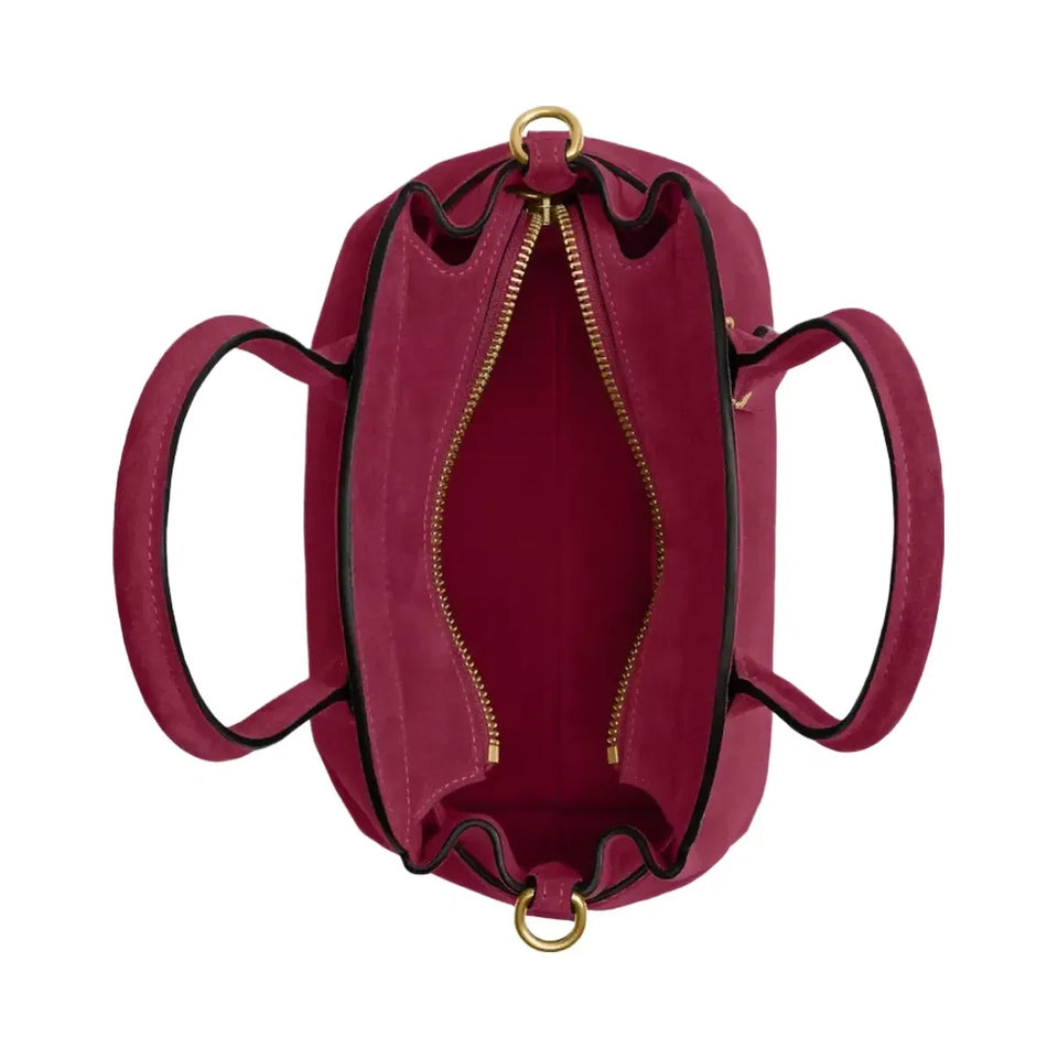 Coach Soft Empire Carryall Bag 21 Brass Dark Fuchsia
