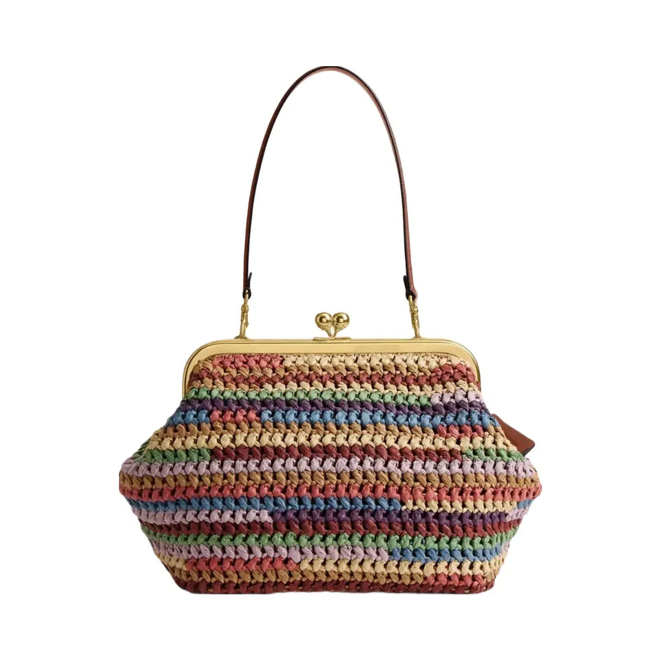 Coach Kisslock Frame Bag 27 Brass Multi
