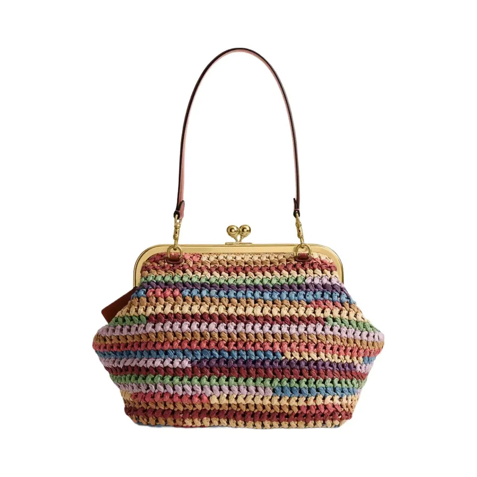 Coach Kisslock Frame Bag 27 Brass Multi