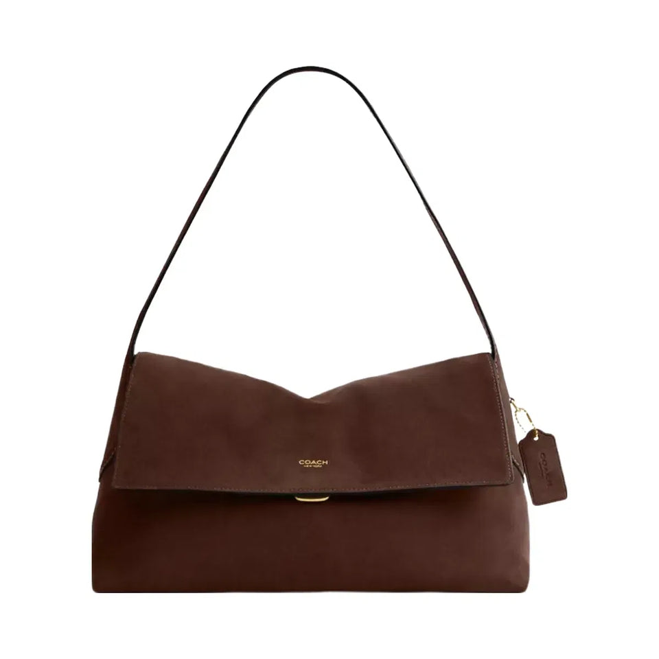 Coach Chelsea Shoulder Bag 36 Brass Dark Chocolate