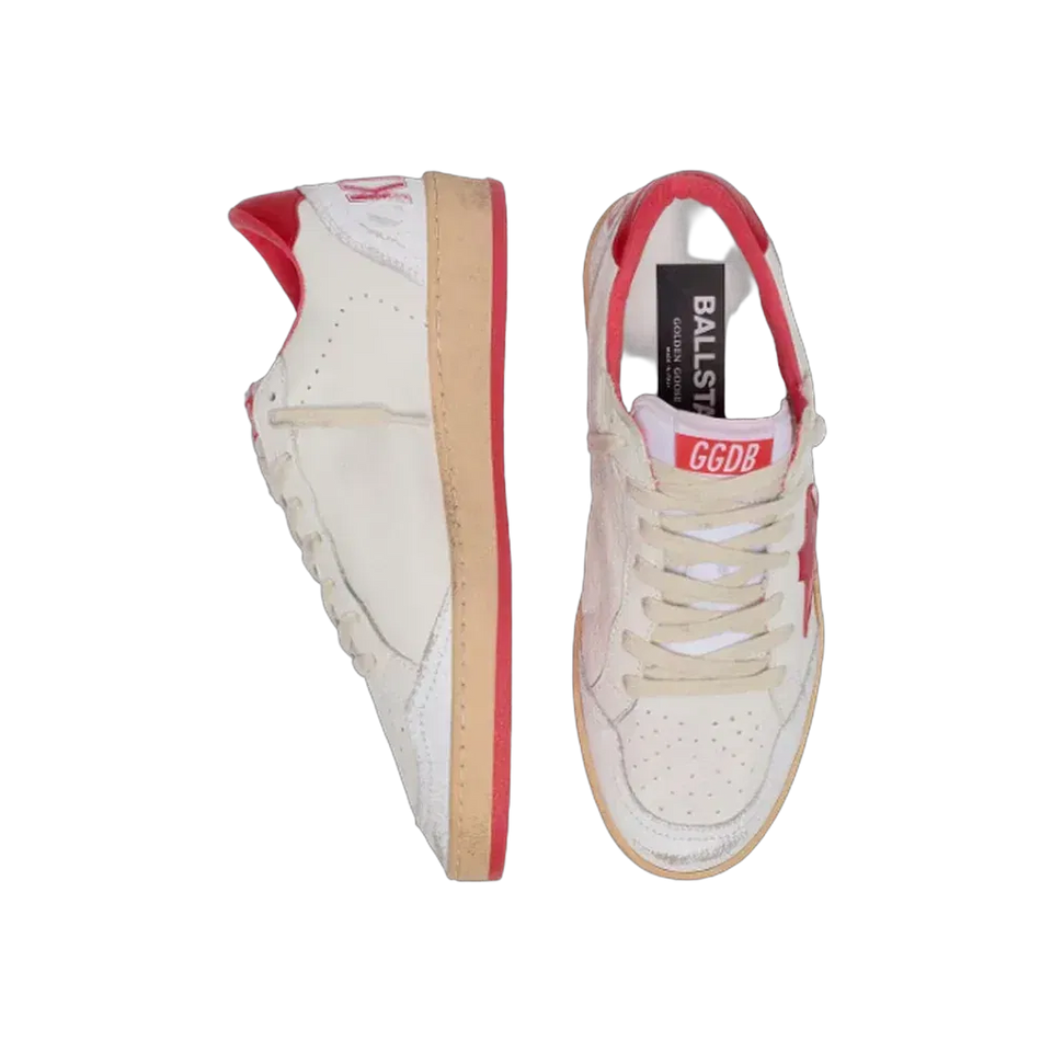 Golden Goose Wmns Ball Star 'White Red'