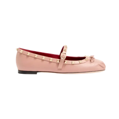 Valentino Mary-Jane Rockstud Nappa Ballerina 05mm Phard