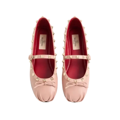 Valentino Mary-Jane Rockstud Nappa Ballerina 05mm Phard