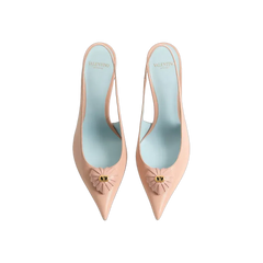 Valentino Coeur Royal Slingback Pumps In Kidskin 100mm Phard