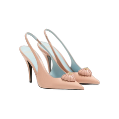 Valentino Coeur Royal Slingback Pumps In Kidskin 100mm Phard