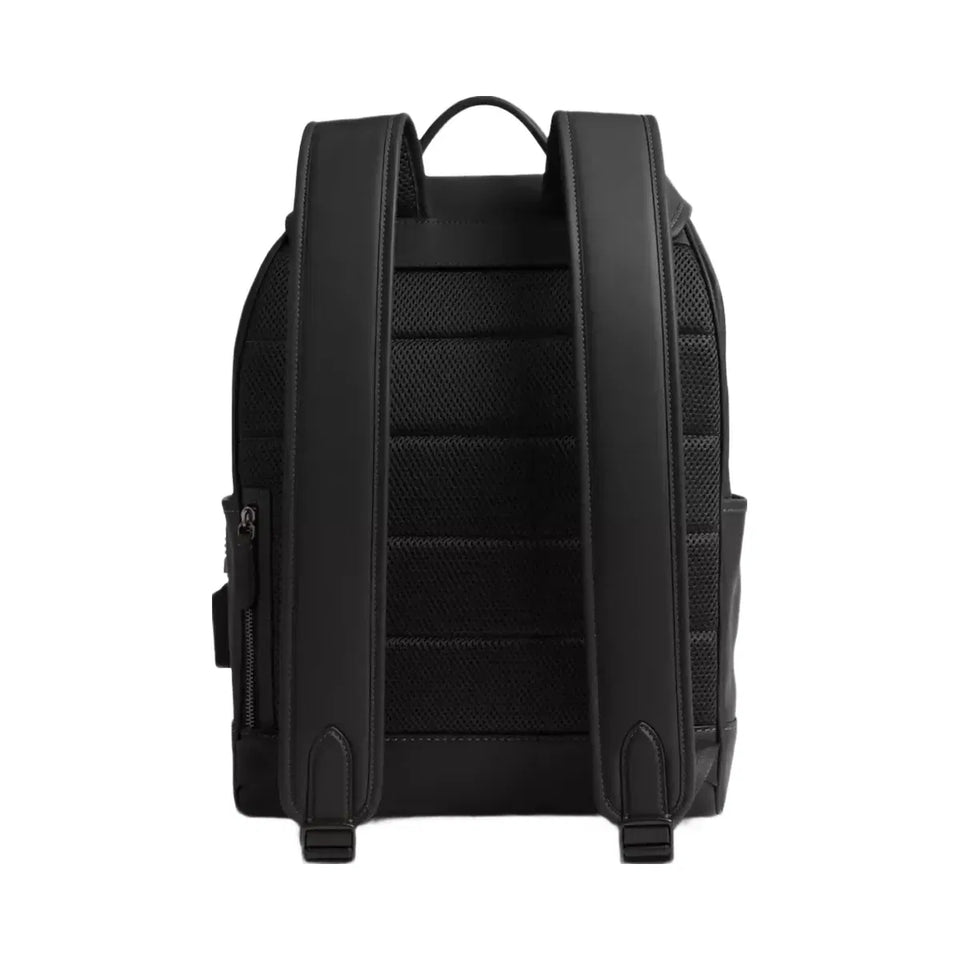 Coach League Flap Backpack in Black