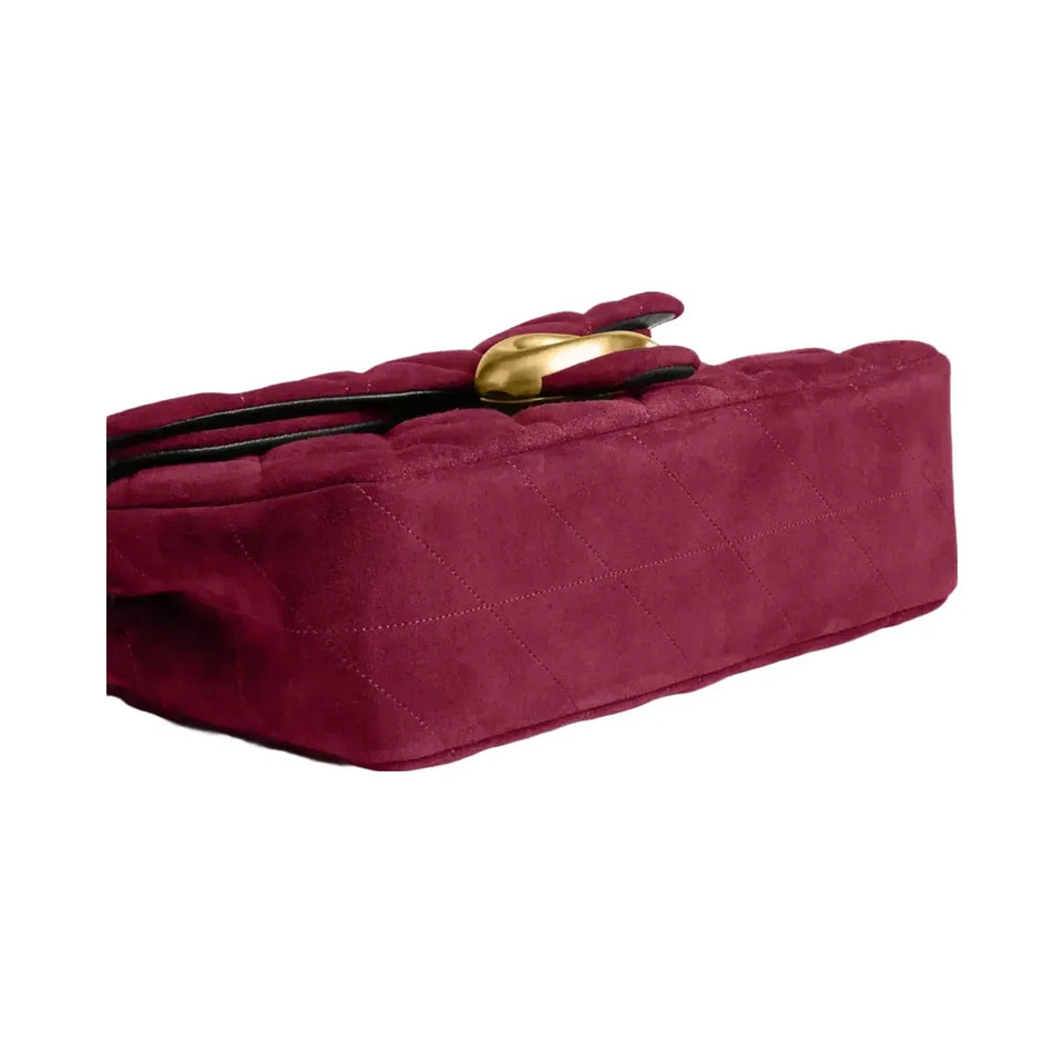 Coach Tabby Shoulder Bag 26 With Quilting Brass Dark Fuchsia
