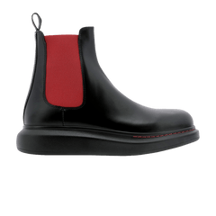 Alexander McQueen Hybrid Ankle Boot Black Red
