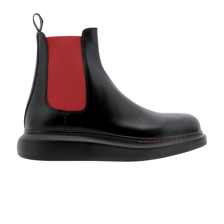 Alexander McQueen Hybrid Ankle Boot Black Red