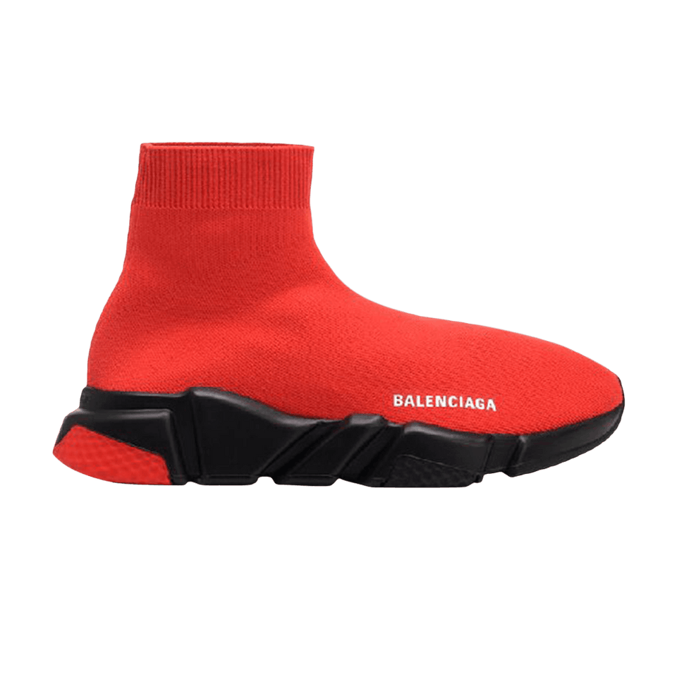 Balenciaga Speed Knit Trainer Red Black
