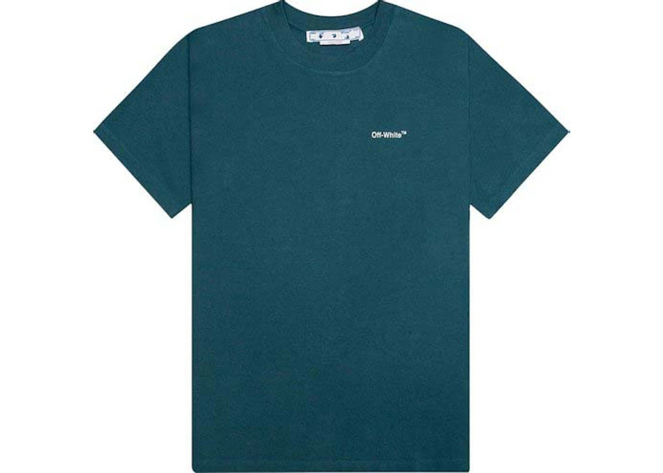 Off - White Chain Arr Slim S/S T - Shirt Duck Green