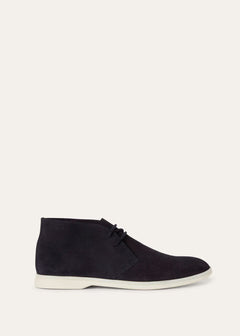 LoroPiana Desert Walk Boot Blue Navy