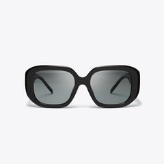 Tory Burch T Monogram Geometric Sunglasses BLACK/GREY GRADIENT