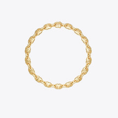 Tory Burch Gemini Link Necklace Light Brass