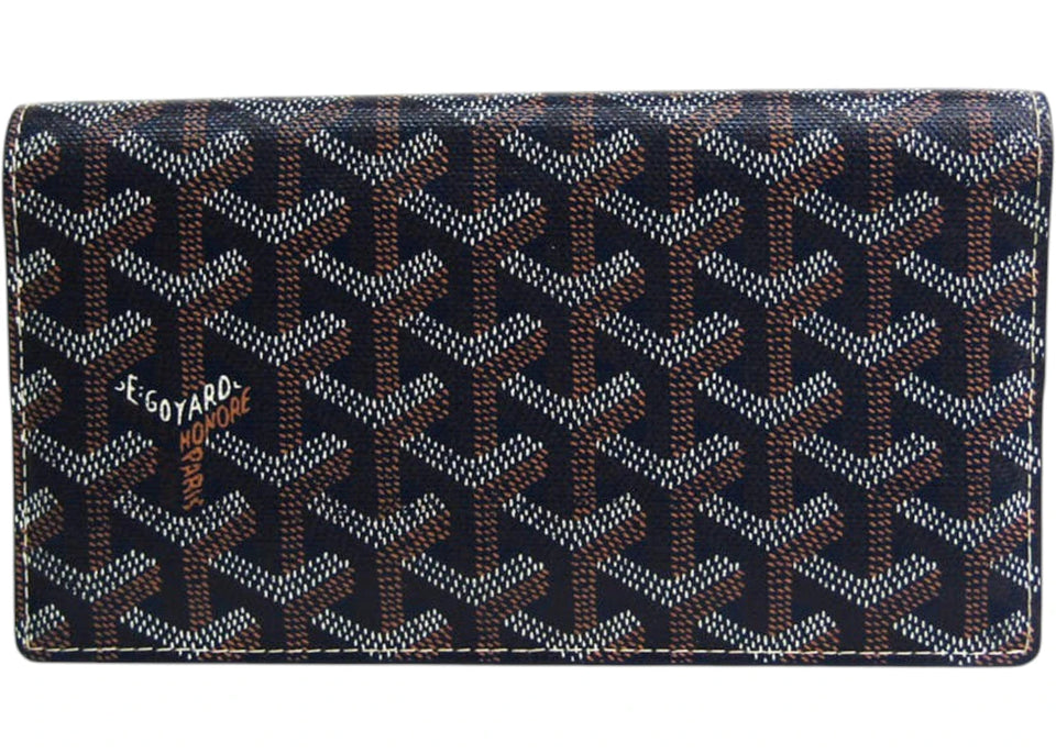 Goyard Richelieu Wallet Goyardine Navy