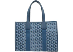 Goyard Villette Jacquard Tote Bag Pm Ocean Blue