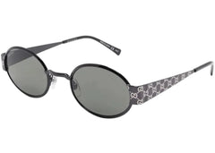 Gucci Oval Sunglasses Ruthenium Grey Gg1854S - 001