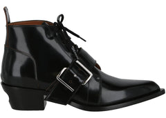 Off-White Leather Ankle Boot Black