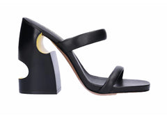 Off-White Pop Bulky Nappa Mule Black Womens