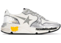 Golden Goose Running Sole Silver Womens
