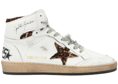 Golden Goose Sky-Star White Leopard Womens