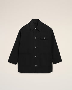 AmiParis Black New Wool Worker Jacket