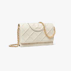 Tory Burch Fleming Crossbody Light Cream
