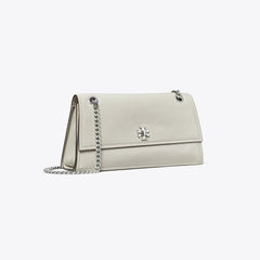 Tory Burch Mini Kira Turnlock Shoulder Bag Dove Gray