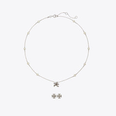 Tory Burch Moondance Pendant and Earrings Gift Set Tory Silver / Pearl