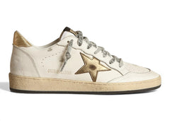 Golden Goose Ball Star Low White Gold Star Womens