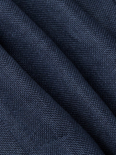 Zegna Dark Blue Crossover Linen Wool And Silk Jacket