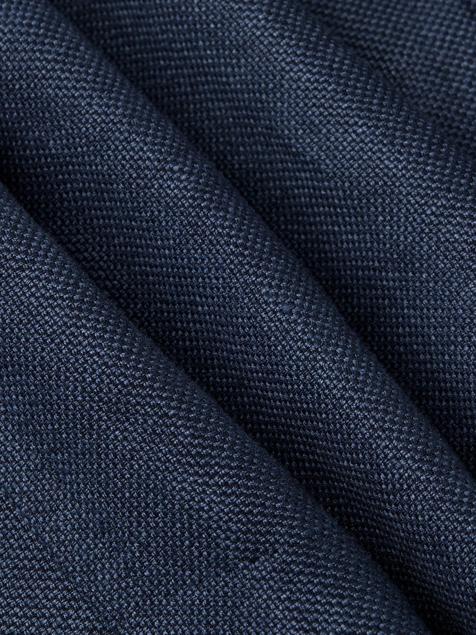 Zegna Dark Blue Crossover Linen Wool And Silk Jacket