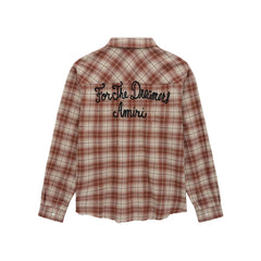 Amiri Shotgun Flannel Shirt 'Chocolate'