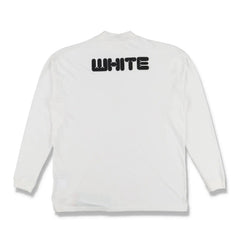 Off-White Arrows Font Over Long Sleeve Tee 'White Black'