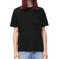 Loewe Anagram Black T-Shirt with Pocket