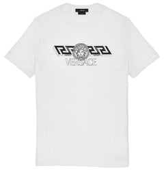 Versace T-Shirt Tessuto Jersey Cotone Con Stampe