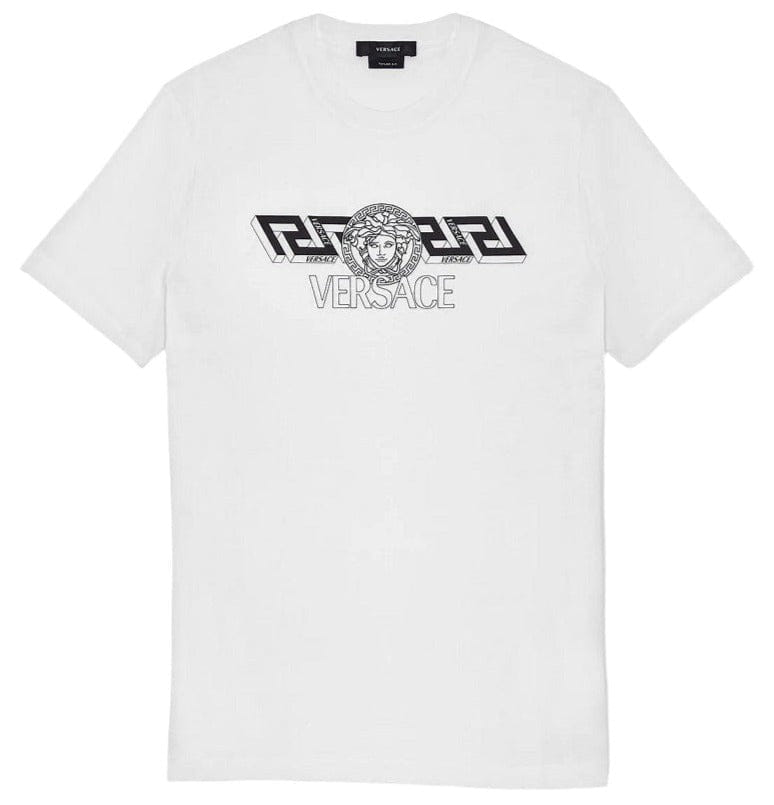 Versace T-Shirt Tessuto Jersey Cotone Con Stampe