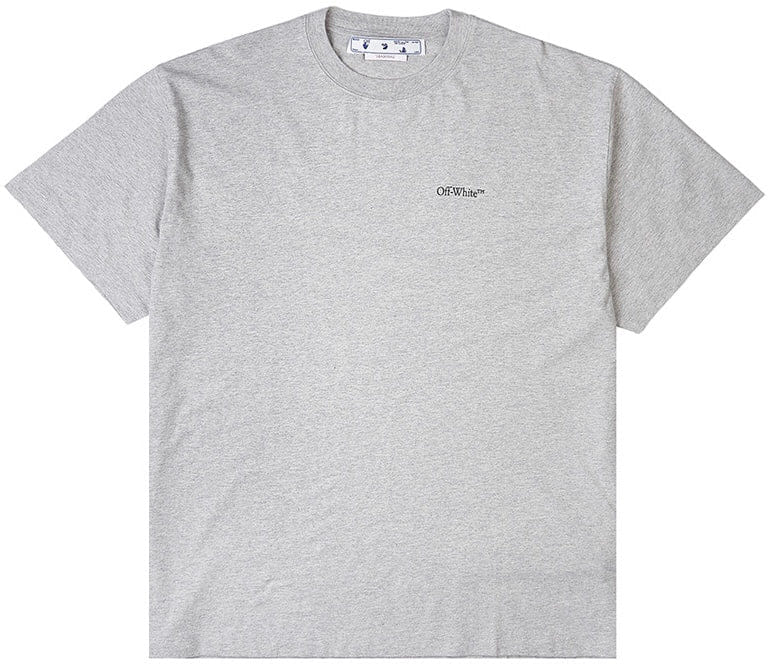 Off-White Jumbo Arrow Oversized S/S Melange Grey T-Shirt
