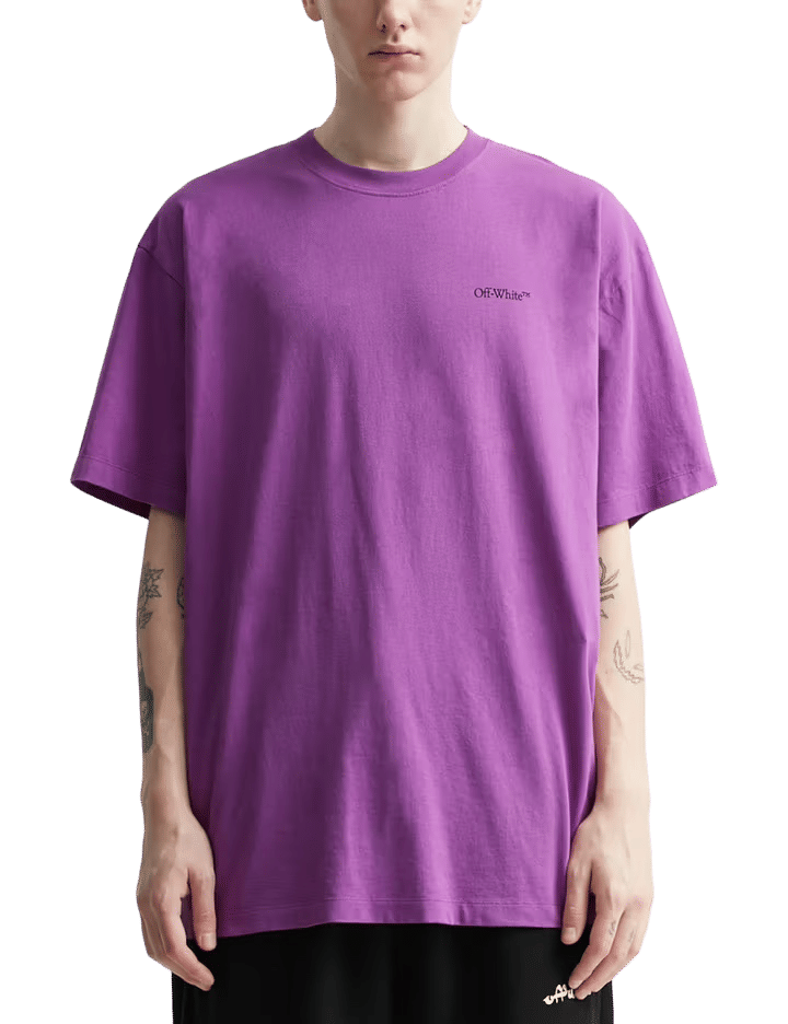 Off-White Jumbo Arrow Oversized S/S Orchid Black T-Shirt