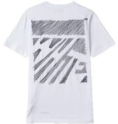 Off-White Scribble Diag Oversized S/S White T-Shirt