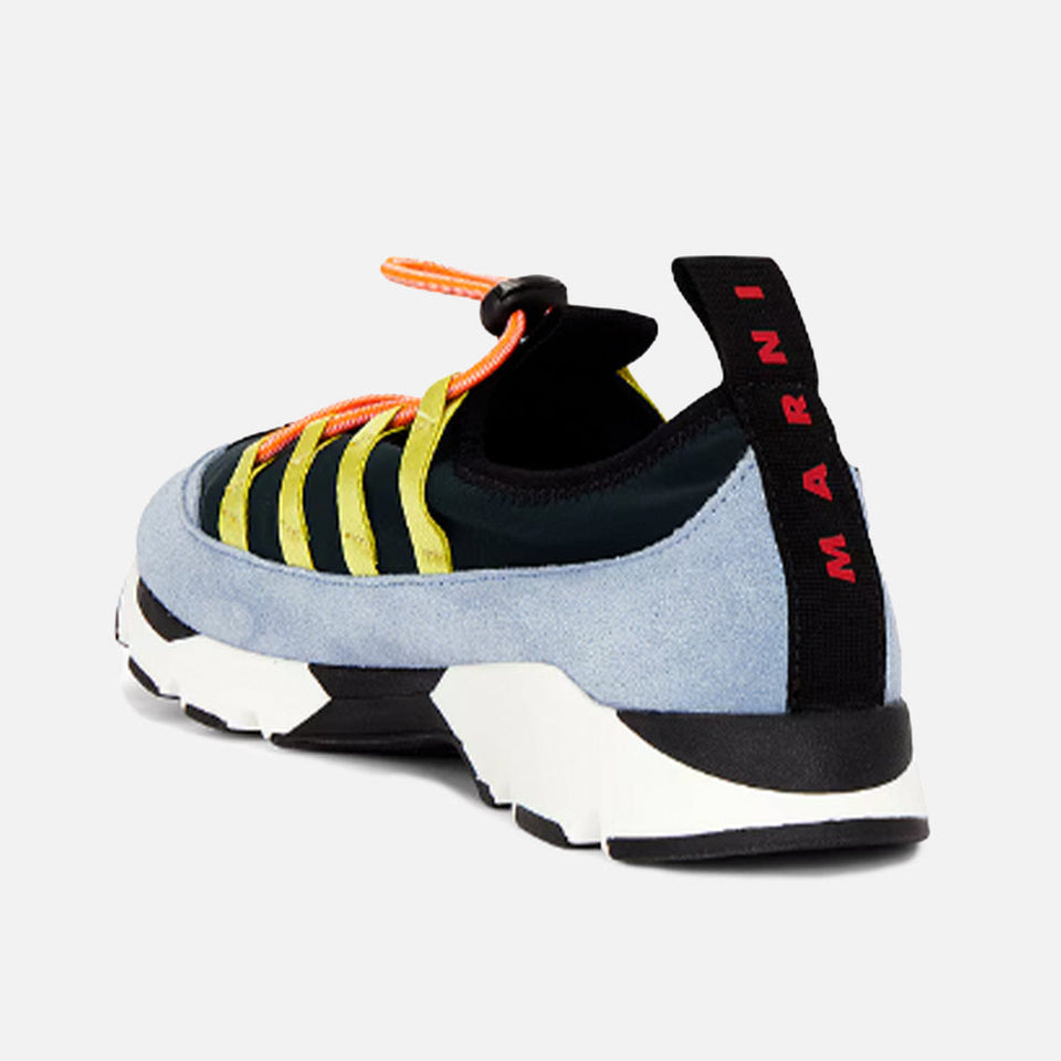 Marni RUNNING SNEAKERS - GREEN / LIGHT BLUE