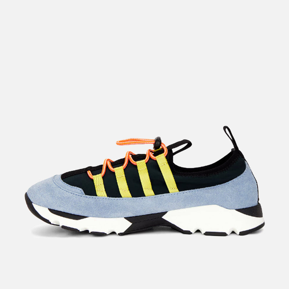 Marni RUNNING SNEAKERS - GREEN / LIGHT BLUE